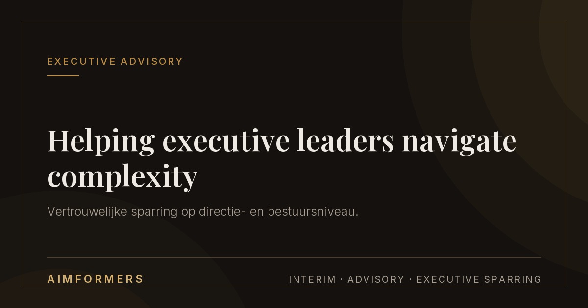 AIMformers Senior Management Notes, nr. 37: Uw grootste crisis begint als een klein probleem. Vraag het Frankrijk.